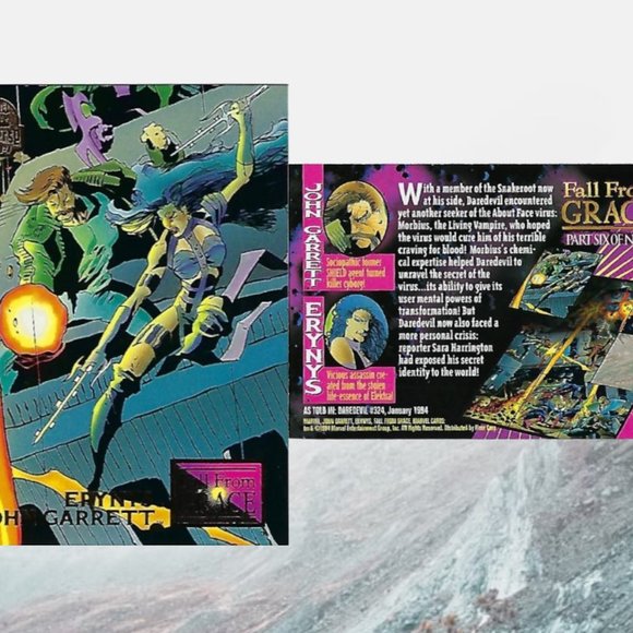 1994 Marvel Trading Cards - Fall From Grace Full Set of 9 - Picture 5 of 11